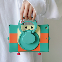 Casing braket berputar 360 derajat untuk iPad generasi 9 ke-8 casing untuk iPad 7 untuk iPad 9 10.2 Casing desain karton silikon