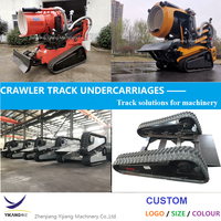 Harga pabrik crawler karet jalur undercarriage untuk crawler robot pemadam kebakaran