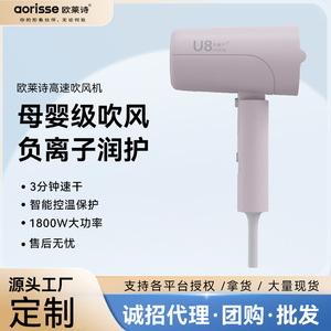 Aorisse U8 Hair Dryer 1800W Negative Ion Foldable Lightweight For Home Dorm Use - Product Image 5