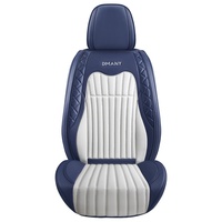 Housses de siège de voiture universelles de luxe en cuir PU perforé rouge pour 5 places, ensemble complet avec coussins de nuque et coussins lombaires, vente en gros d'usine