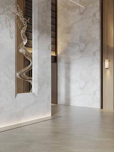 Panel <span class=keywords><strong>de</strong></span> Piedra Sinterizada Pulida Perla, Gris Claro con Vetas Perladas, Tacto Cálido, para Ventana <span class=keywords><strong>de</strong></span> Dormitorio, Asiento, Panel <span class=keywords><strong>de</strong></span> Piedra Duradero - Product Image 5