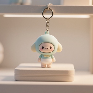 Porte-clés personnalisé en PVC, figurine d'anime imprimée en 3D, personnage de dessin animé personnalisé pour cadeaux et décoration - Product Image 1