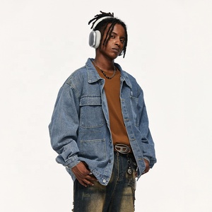 INFLATION OEM Vente en gros Veste jean en coton de haute qualité pour hommes Veste denim pour hommes avec impression personnalisée - Product Image 3