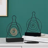 Porte-bobine anti-moustique en spirale en fer avec cadre anti-moustique Porte-encens anti-insectes vente en gros