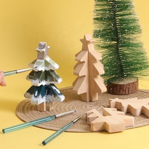 Trẻ Em Tự Làm Sơn Đồ Chơi dang dở Đồ Trang Trí Giáng Sinh Búp Bê Bằng Gỗ Cây Giáng Sinh - Product Image 2