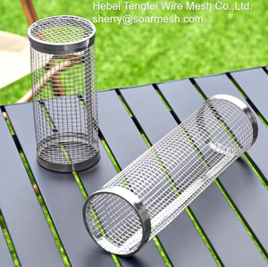 Kit de rôtissoire rôtissoire en acier inoxydable rôtissoire à tambour séchée cuisson grains de café écrou panier pour four barbecue gril cage - Product Image 4