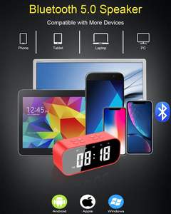 Vente en gros 2025 – Haut-parleur LED avec lecteur de musique, affichage numérique, carte TF et réveil de table – Nouveauté très prisée - Product Image 3