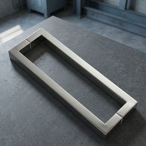 Manija de Puerta Contemporánea de Acero Inoxidable y Vidrio Templado, Orificios Ajustables, Diseño Ambidiestro, Control Táctil, 5 Años de Garantía - Product Image 3
