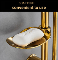 Ensemble de douche mural pour salle de bain, prix d'usine, mitigeur chaud/froid, pomme de douche et douchette, système de douche pour salle de bain