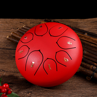 Customized Logo Tongue Drum 6 Inches 8 Tones With Number Design Hand Percussion Instruments Wholesale