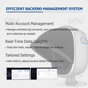 Nouvel analyseur de peau facial à 7 faces avec lumière UV, scanner 3D avec connexion USB pour une utilisation domestique en Asie, système Android IA - Product Image 6