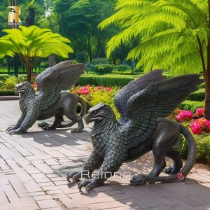 Decorazione esterna grande metallo statua bronzo <span class=keywords><strong>Griffin</strong></span> scultura da giardino per la vendita - Product Image 2