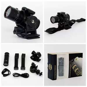 F9 HD <span class=keywords><strong>1080P</strong></span> Videocamera Sportiva con Visione Notturna Grandangolare per Bici Moto Casco MicroSD Torcia Esterna Registratore di Guida - Product Image 6