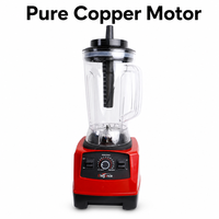 Mixeur Électrique 1800W avec Moteur en Cuivre Pur, 4L, pour Smoothies, Lait de Soja et Jus de Fruits, Idéal pour la Cuisine Domestique