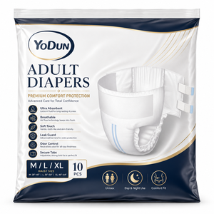 <span class=keywords><strong>Pannolini</strong></span> usa e getta per <span class=keywords><strong>adulti</strong></span> in polpa di cellulosa di alta qualità, super assorbenti, <span class=keywords><strong>impermeabili</strong></span> con protezione 3D contro le perdite, esportazione all'ingrosso OEM Cina - Product Image 2