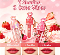 Gloss à lèvres rose hydratant et scintillant, non collant, effet miroir, maquillage pour les lèvres, gloss hydratant, gloss beauté, marque privée