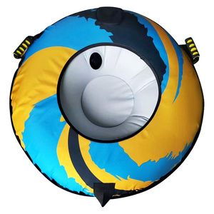 التزلج على الثلج بلون أحمر مزدوج اللون حسب الطلب للخدمة الشاقة قابل للنفخ مع زلاجة/أنبوب - Product Image 3