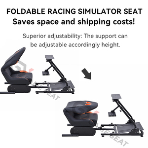 GY033 Full Motion Race Car Driving Simulator Juego de <span class=keywords><strong>pedales</strong></span> Marco de <span class=keywords><strong>plataforma</strong></span> Hardware Rig Cockpit para PC, Playstation 2 3,Wii,Xbox 360 - Product Image 2