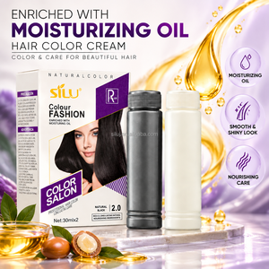 SILU Crema Colorante <span class=keywords><strong>per</strong></span> <span class=keywords><strong>Capelli</strong></span> all'Ingrosso 30ml x 2 Nero Naturale Marrone Scuro Tinta <span class=keywords><strong>per</strong></span> <span class=keywords><strong>Capelli</strong></span> <span class=keywords><strong>per</strong></span> Distributori di Prodotti di Bellezza <span class=keywords><strong>per</strong></span> Saloni - Product Image 3