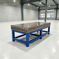 Table de soudage 3D en acier haute résistance durable, plateforme modulaire résistante à la chaleur pour les fabrications d'ingénierie lourde