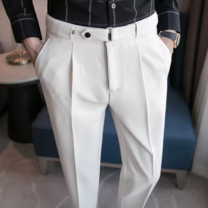 <span class=keywords><strong>Pantalon</strong></span> <span class=keywords><strong>de</strong></span> <span class=keywords><strong>Costume</strong></span> Homme Slim <span class=keywords><strong>Fit</strong></span> Élastique Style Business Décontracté Printemps-Été – Vente en Gros à Prix Bas - Product Image 6