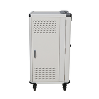 Armoire de charge mobile en métal pour 30 appareils USB-C à charge rapide, pour ordinateurs portables jusqu'à 15,6 pouces, équipement scolaire et éducatif