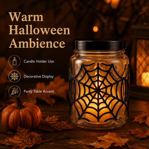 Contenitore in Plastica Trasparente a Forma di Ragnatela per Caramelle di Halloween, Personalizzabile OEM, con Coperchio per Forniture per Feste - Product Image 4