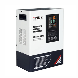 Régulateur de tension monophasé TMUX 10KVA AVR, régulateur de puissance 220V, commande par relais, montage mural, 90-280V, OEM - Product Image 1