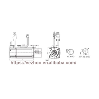 Moteur servo AC Delta original ECMA-CA0604SS 400W 220V 3000 tr/min 1,27 Nm avec frein, série ASDA-A2 B2, moteur sans balais en stock