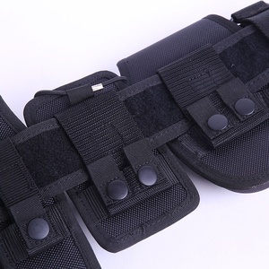 DF JL LB8JT Stock en gros, Noir, ancien logo, Ceinture tactique multifonction huit pièces cousue main avec pochette pour lampe de poche et sac d'entraînement - Product Image 3