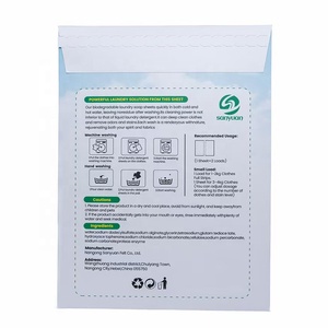 Eco Friendly Plastic Free <b>Laundry</b> Sheets <b>Detergent</b> <b>Laundry</b> <b>Detergent</b> Paper Unscented <b>Laundry</b> Strips - Product Image 5