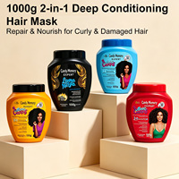 Promo Panas 1000g Perawatan Kondisioner 2-in-1 Ukuran Salon Anti Frizz Melembapkan Memperbaiki Rambut Kering Rusak