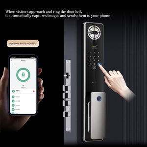 Slimme waterdichte vingerafdrukslot 3D gezichtsherkenning code digitaal slot actieve video-intercom meertalige geheugenkaart IP - Product Image 5