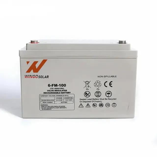 Tashkent Warehouse Deep Cycle 12V 100Ah 120Ah 150Ah 200Ah 250Ah Lead Acid Agm Gel Battery for Home Lead-acid Battery