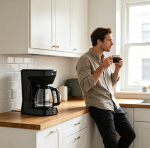 Cafetière à filtre Anbolife 1000W avec bouteille en verre de 1,8 L, capacité de 12 tasses pour usage domestique OEM - Product Image 2