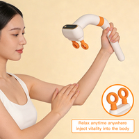 Pistola de Masaje Ergonómica de Doble Cabezal en Forma de U para Relajación Muscular y Recuperación de Alto Rendimiento