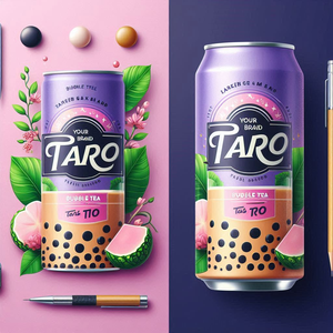 Té de burbujas con leche Tropi Boba de marca privada, lata de 330 ml, 10 sabores, sabor agradable y masticable, 24 meses de duración, Halal/FSSC/HACCP, muestra gratuita. - Product Image 1