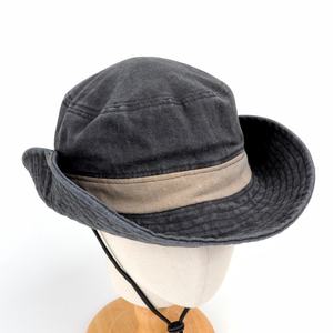 Sombrero de pescador de ala ancha <span class=keywords><strong>Bonnie</strong></span> Vintage personalizable UPF 50 + protección solar algodón lavado en blanco para actividades al aire libre de verano - Product Image 5