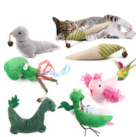 Grappige Kat Speelgoed Catnip Galfruit Kauw Speelgoed Voor Kitten Kussen Teaser Interactieve Pluche Kat Kattenkruid Speelgoed