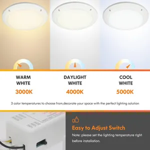 Ip65 LED trần vách ngăn ánh sáng với cảm biến chuyển động cảm biến ánh sáng khẩn cấp cho Nhà Trần vách ngăn ánh sáng phù hợp