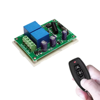 Interrupteur à distance sans fil universel 433Mhz, DC 12V, 2 canaux, 2 groupes, récepteur de relais RF et émetteur de clé pour garage