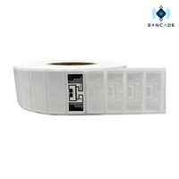 Étiquette RFID UHF personnalisée avec puce U9, autocollant adhésif en PET étanche pour l'électronique grand public, distance de détection de 1 à 10 m, longue durée