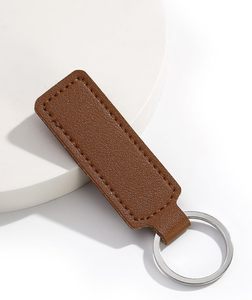 PU Leather <b>Key</b> <b>Ring</b> Simple Business Car <b>Key</b> Accessories Leather <b>Key</b> Creative Business Gift Customizable - Product Image 5