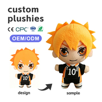 Boneka Plush Super Lembut Custom OEM dengan Isian Kapas PP Desain Logo Custom dari Gambar Anda