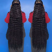 Perruque bouclée indienne naturelle de Birmanie, perruque frontale en dentelle HD complète de 30 pouces, vente en gros, perruque sans colle en cheveux humains vierges bruts péruviens 12A