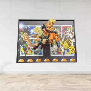 Póster <span class=keywords><strong>de</strong></span> Anime Japonés Popular, Estatua 3D <span class=keywords><strong>de</strong></span> <span class=keywords><strong>Dragon</strong></span> <span class=keywords><strong>Ball</strong></span> Z, Figura <span class=keywords><strong>de</strong></span> Anime <span class=keywords><strong>de</strong></span> Luffy, Decoración <span class=keywords><strong>de</strong></span> Pared con Marco para Póster - Product Image 1