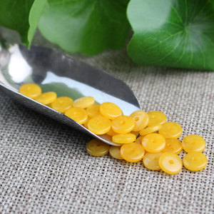 Resin Yellow Round Spacer <b>Beads</b> 2x6mm 2x8mm For DIY Jewelry Making Buddhist Prayer <b>Beads</b> Accessories GP019 - Product Image 2