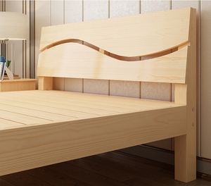 2026 Solid Wood <b>Pine</b> <b>Bed</b> <b>Frame</b> Modern Eco-friendly Strong Support Bedroom Furniture Collection Single/Twin/King/Queen YSTHB12 So - Product Image 4