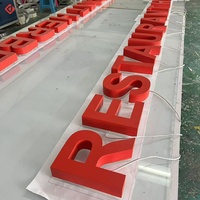 Enseigne personnalisée pour boutique, lettres lumineuses LED rétroéclairées pour la publicité, inscription lumineuse électronique