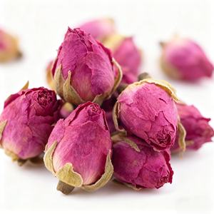 赤いバラつぼみ本格的なオーガニックダブル花びら - Product Image 1